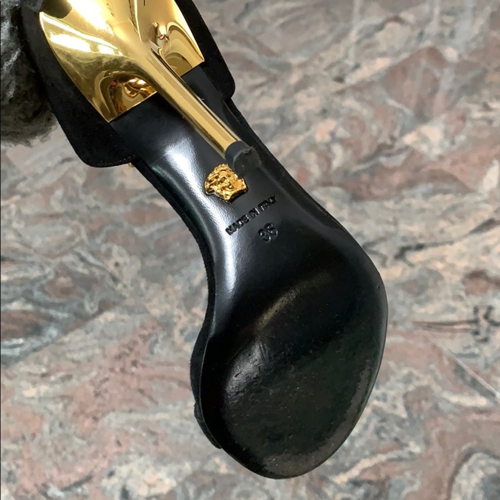 Versace Medusa Gold Chain Strap Heels Authentic Versace Shoes, Sandals , Heels - Picture 4 of 10